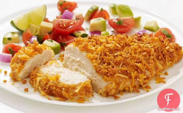 Petti di pollo Mesquite con salsa di avocado al lime