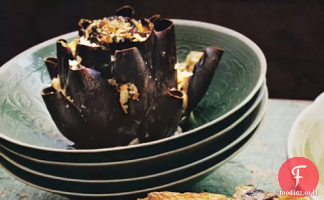 Carciofi Ripieni con Capperi e Pecorino