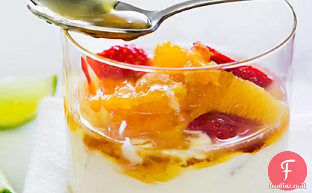 Gingered Frutta con miele Yogurt