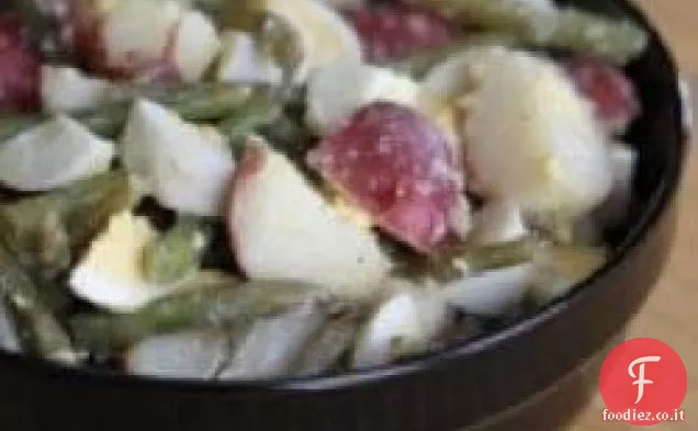 Insalata di patate, uova e fagiolini