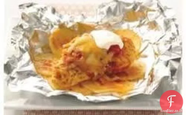 Cena di pollo Taco con confezione di fogli