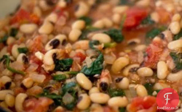 Casseruola di spinaci e fagioli