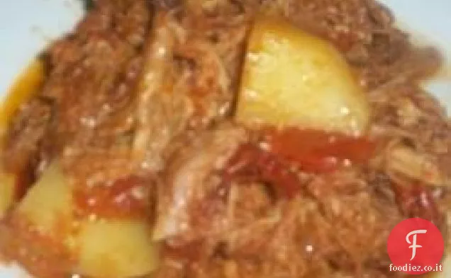 Maiale Chile Rojo (Maiale tirato con salsa rossa Cile)