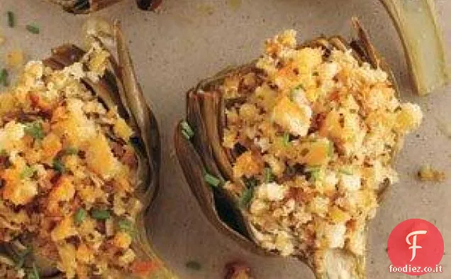 Carciofi Ripieni al Forno con Pecorino Ricetta