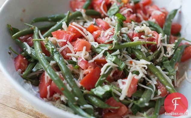 Insalata di fagiolini e mozzarella