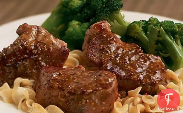 Filetto di maiale con salsa di senape