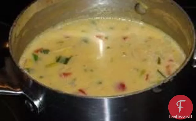 Zuppa di formaggio di pollo
