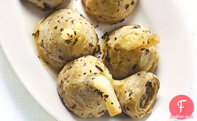 Cuori di Carciofi Brasati alla Menta (carciofi Alla Romana)