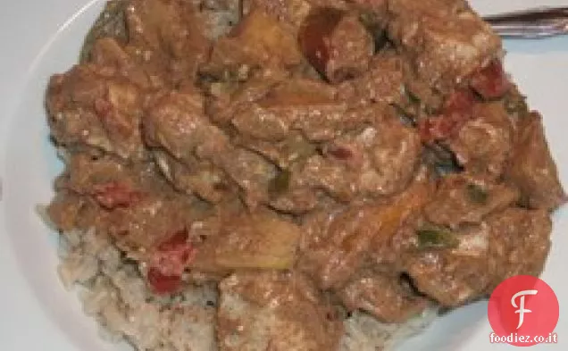 Pollo in stile indiano con mele