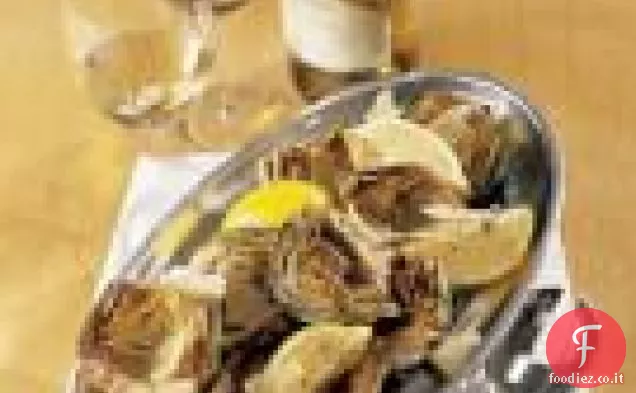Carciofi arrostiti in padella con Aglio e Limone