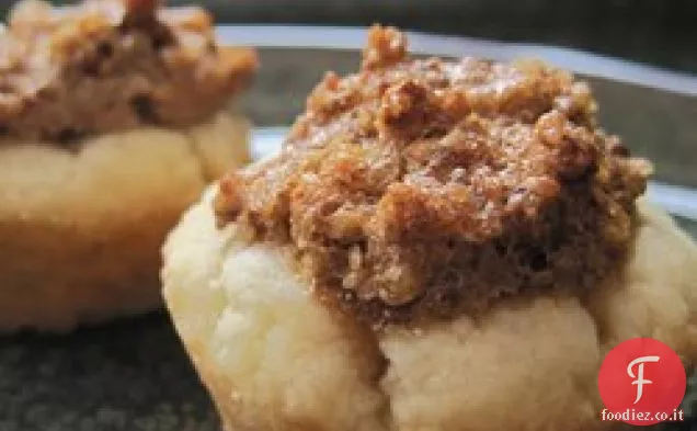 Tortine di biscotti alle noci