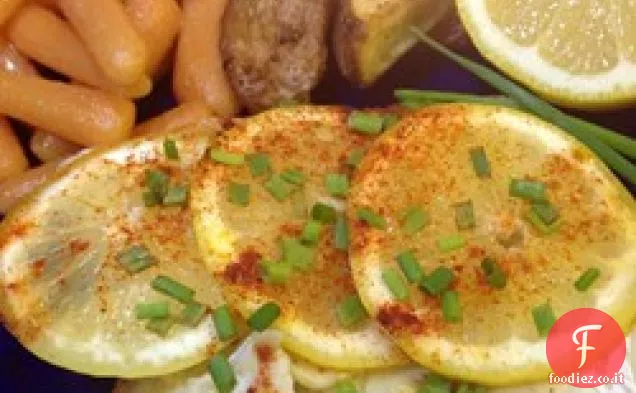 Merluzzo con Limone, Aglio ed Erba Cipollina