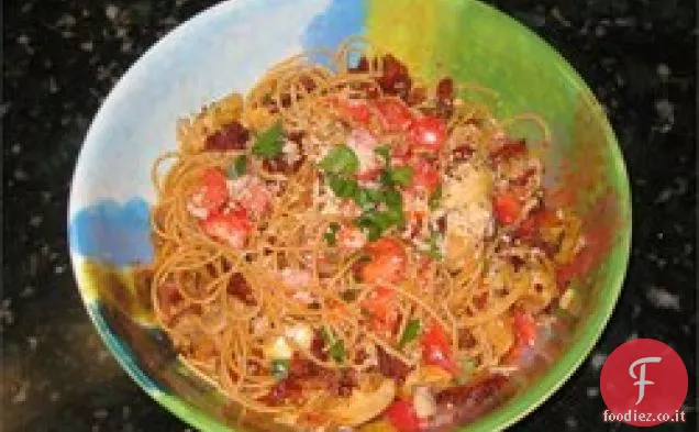 Pasta di carciofi e pomodori secchi di Carrie