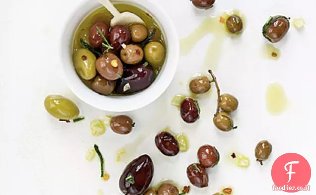 Olive di agrumi, finocchi e Rosmarino