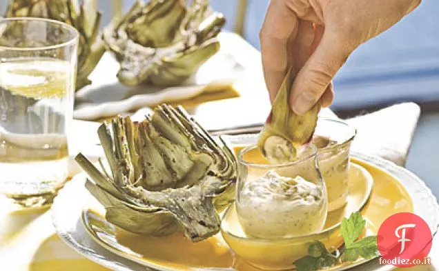Carciofi freschi grigliati