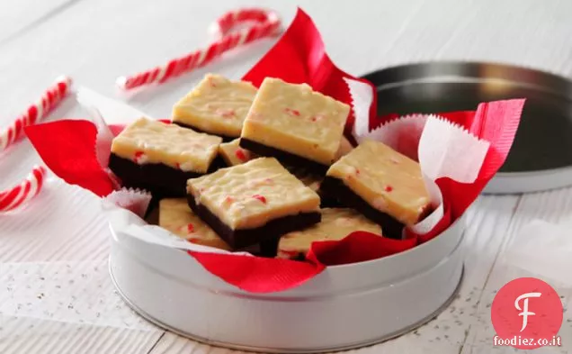 Fudge di menta piperita a strati