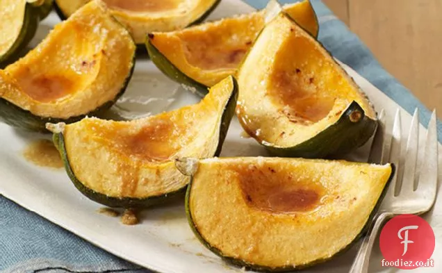 Zucca ghianda glassata al parmigiano