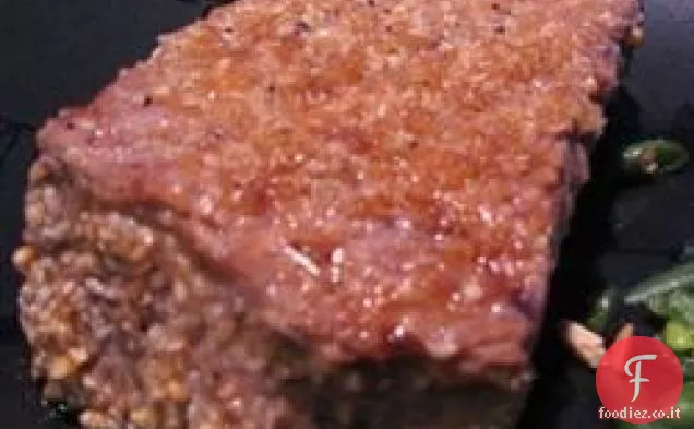 Bistecca alla costata di sesamo di arachidi