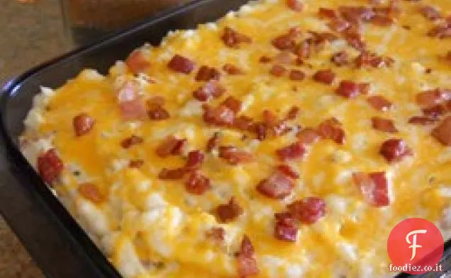 Due volte al forno Casseruola di patate con pancetta