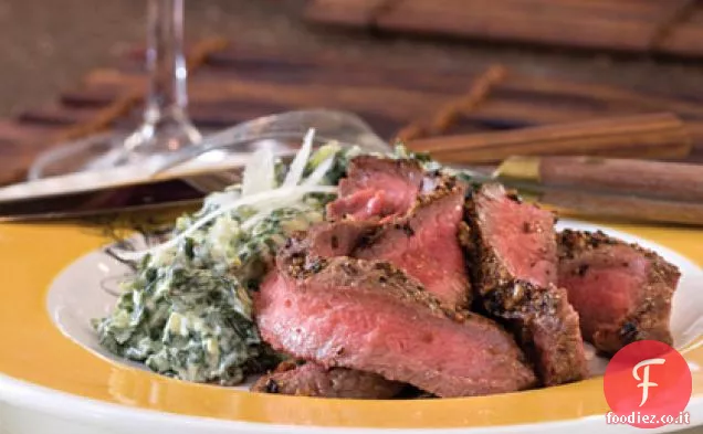 Bistecca di ferro piatto scottato in padella