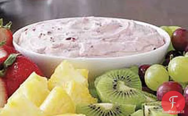Tuffo di mirtillo festivo per frutta fresca