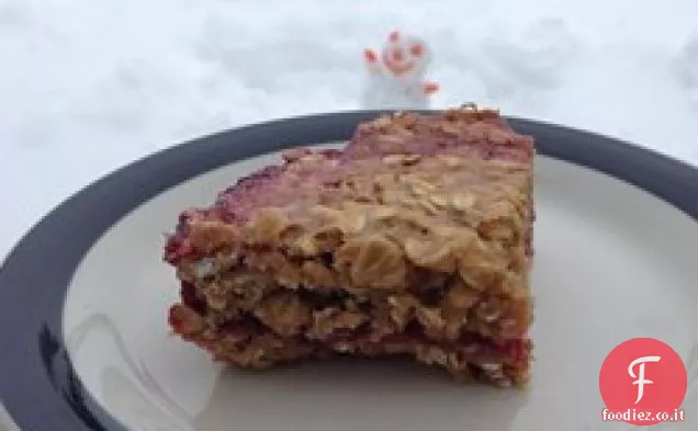 Barrette di avena al lampone
