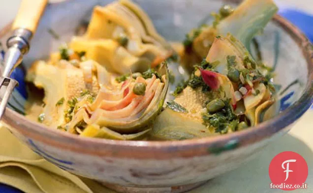 Carciofi Brasati con Capperi e Prezzemolo