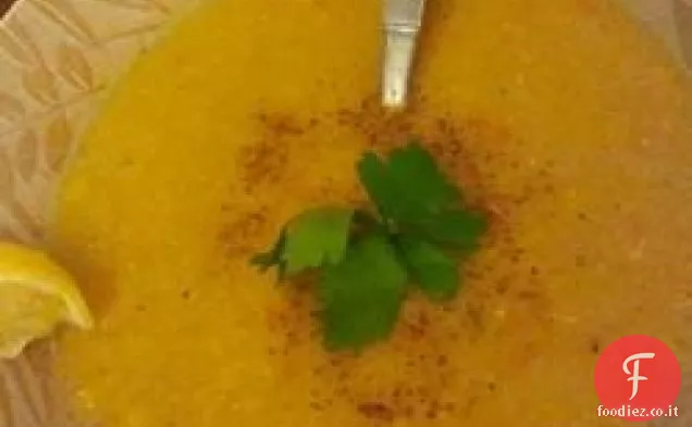 Zuppa di lenticchie rosse alla libanese