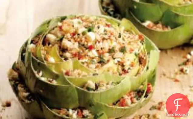Pomodori secchi e carciofi ripieni di Feta