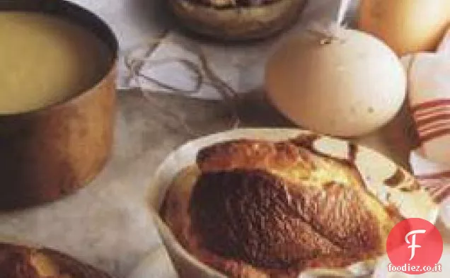 Soufflé di carciofi e funghi