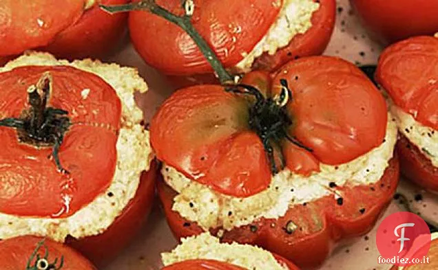 Pomodori al forno Ripieni di Formaggio di capra