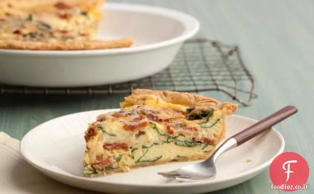 Quiche di spinaci e pancetta