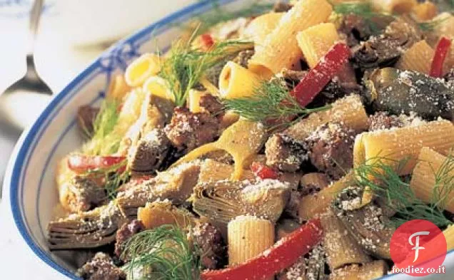 Rigatoni di Carciofi e Salsiccia