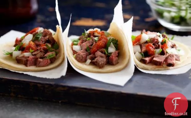 Tacos di manzo: Tacos de Carne Asada