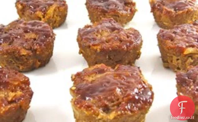 Muffin di polpettone con salsa barbecue