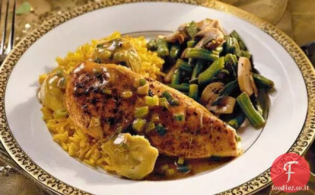 Pollo con Carciofi