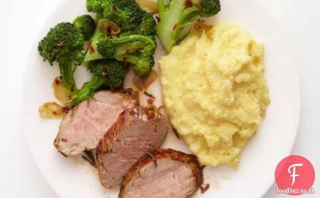 Maiale con Polenta al Rosmarino