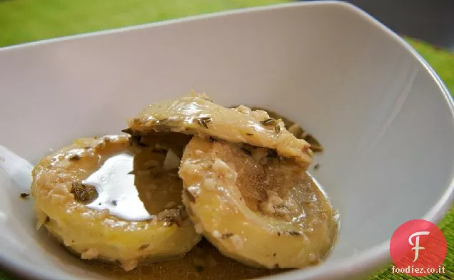 Cuori di carciofo brasati al limone