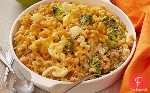 Broccoli e Cavolfiori Gratinati Mac n Formaggio