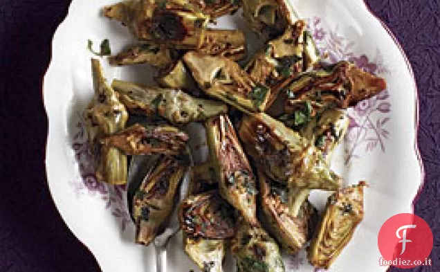 Carciofi brasati con Aglio, Menta e Prezzemolo