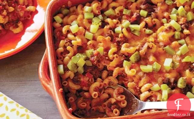 Sloppy Joe e maccheroni Casseruola