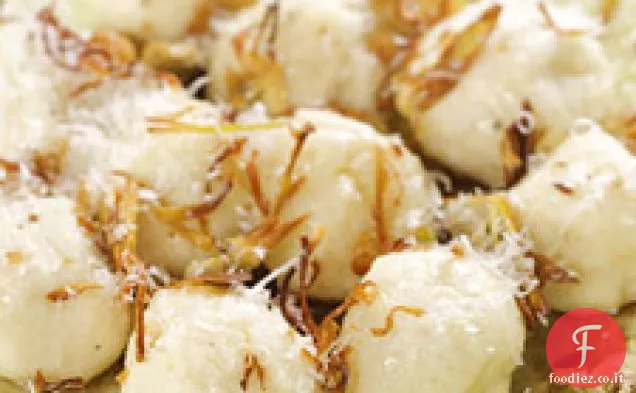 Gnocchi di Ricotta con Carciofi Croccanti