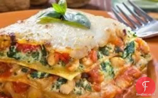 Lasagna di Spinaci con Pesto di Noci