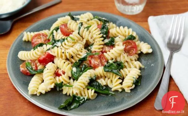 Fusilli con Spinaci e Asiago