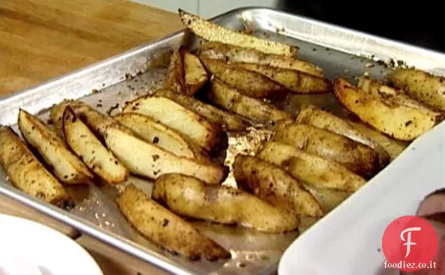 Cunei di patate al forno