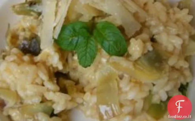 Risotto Con Cuori di Carciofi E Limone