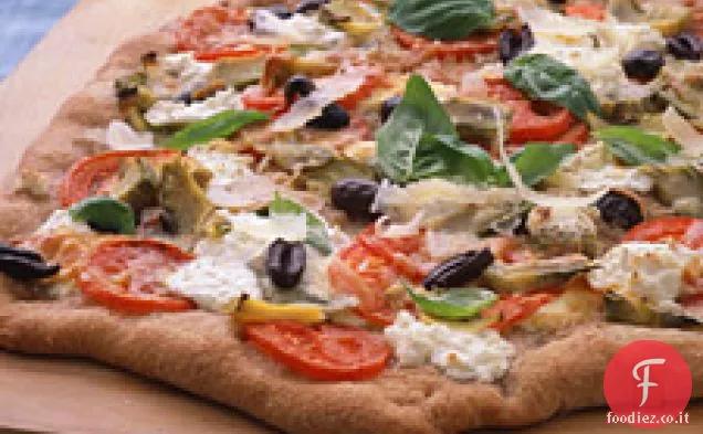 Pizza Integrale con Carciofi e Pecorino