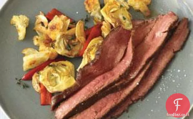 Bistecca con Carciofo e Ciliegia Pepe Sauté