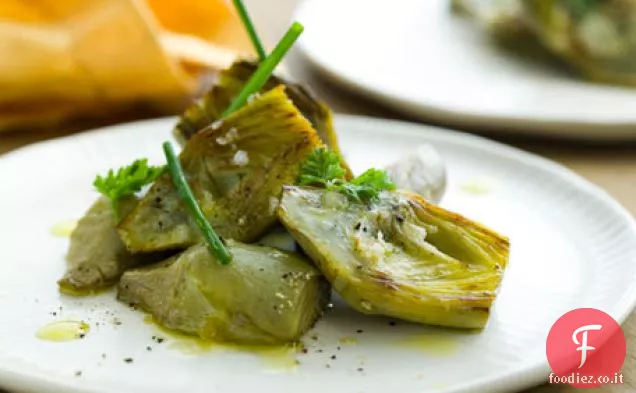 Carciofi Brasati con Vinaigrette al limone Ricetta