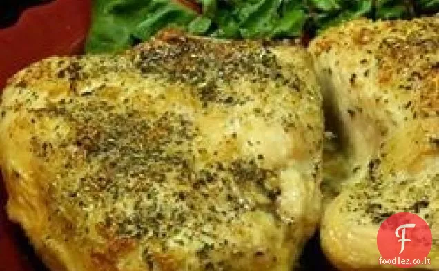 Petto di pollo diviso al forno